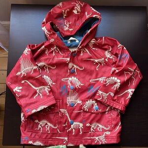 Blowout 🎉 Hatley Dinosaur bones lined raincoat size 2